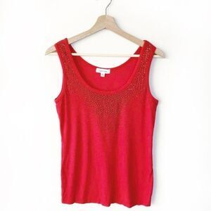(3/$15) Y2K calvin klein embellished tank top
